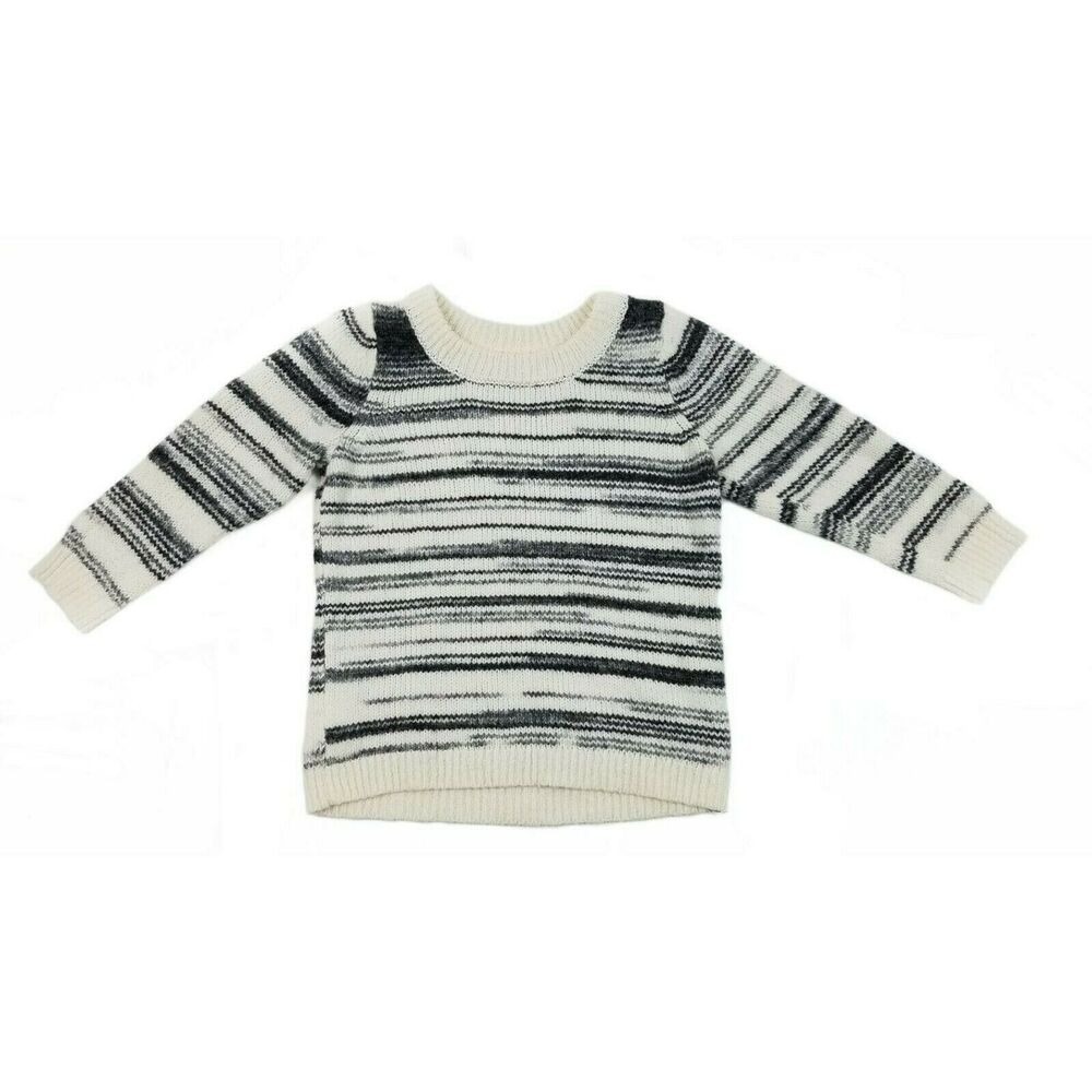 Old‎ Navy Womens S Wool Blend 34 Sleeve Striped Chunky Knit Casual Trend Sweater